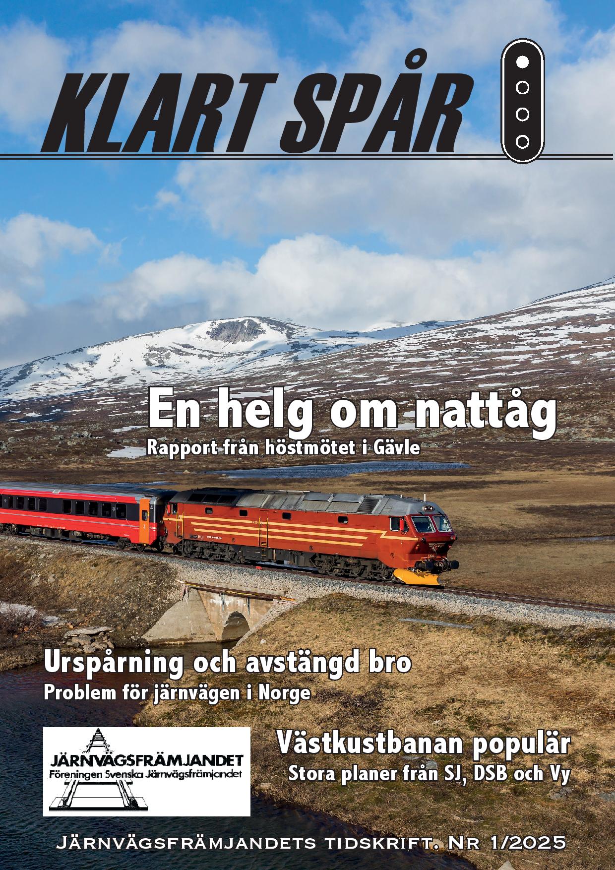 Klart Spår 1, mars 2025